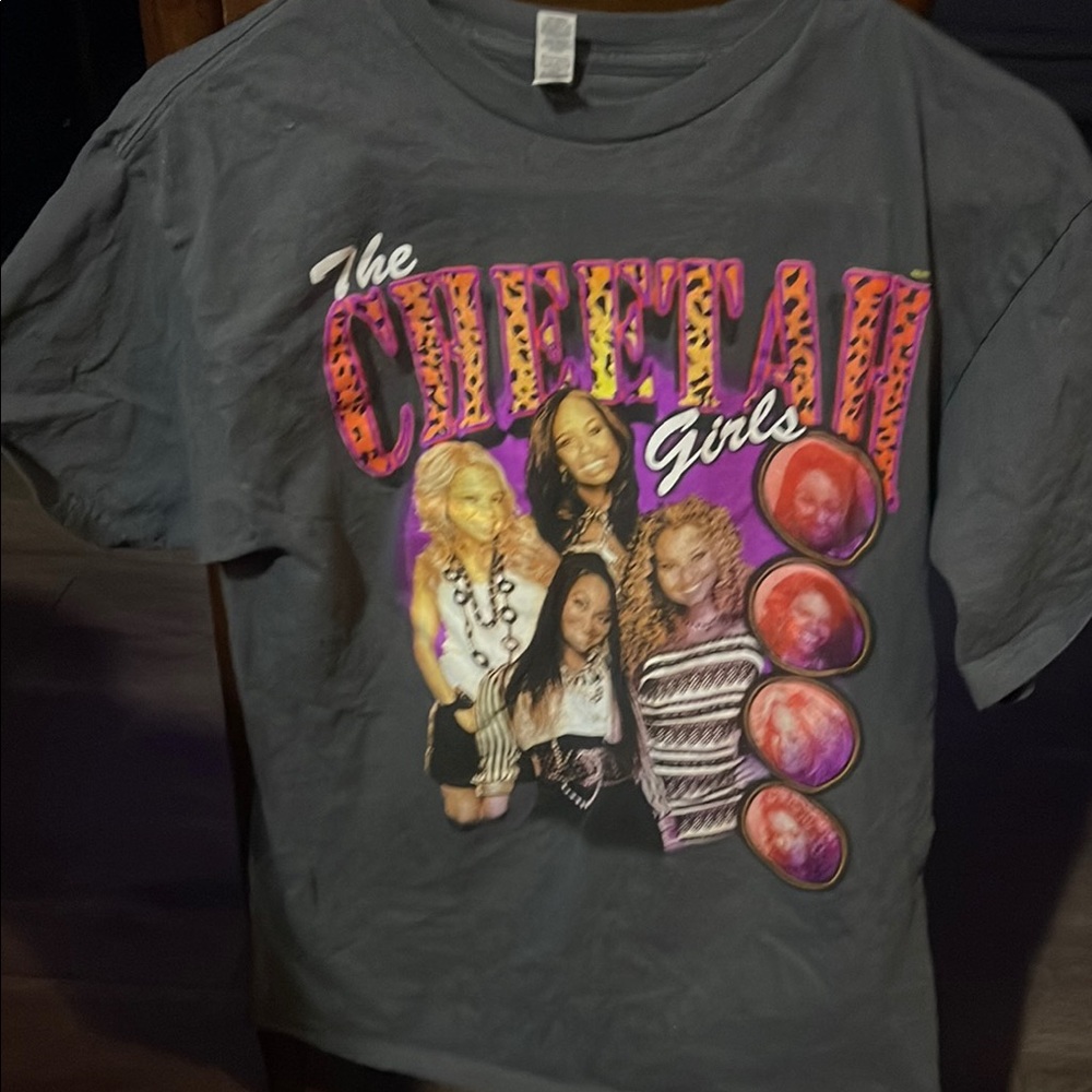 Gray Short Sleeve Tee with Vintage Graphic Design